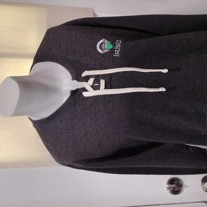 Pennant Irish laced collar grey sweatshirt. NWT. XL